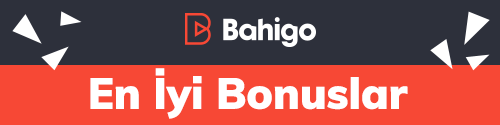 Bahigo logosu ve turuncu zemin üzerinde En İyi Bonuslar yazısı